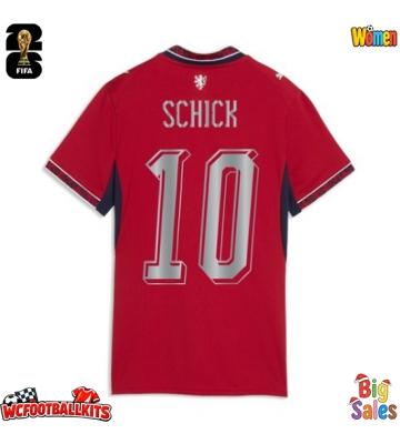 Czech Republic Patrik Schick #10 Replica Home Stadium Shirt for Women World Cup 2026 Short Sleeve